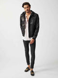 Mens ST Mortiz Hoodie Leather Jacket-7
