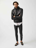 Mens ST Mortiz Hoodie Leather Jacket-8