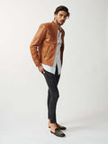 Mens Tokyo Motorbike Leather Jacket-11