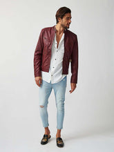 Mens Tokyo Motorbike Leather Jacket-13