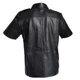 PoliceShortSleeveLeatherShirt-5