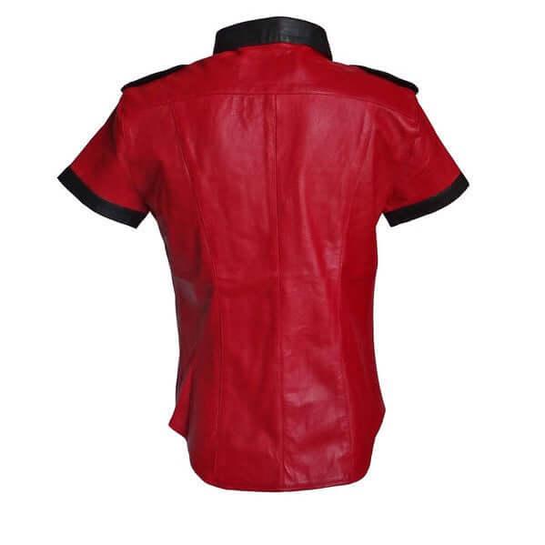 PoliceShortSleeveLeatherShirt-6