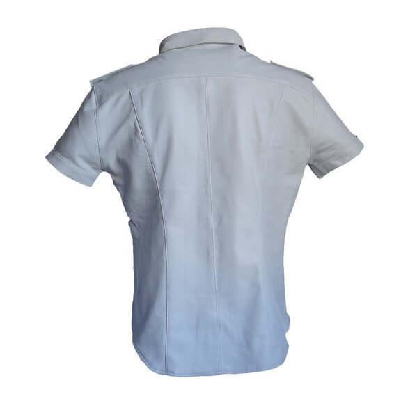 PoliceShortSleeveLeatherShirt-7