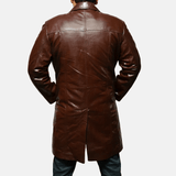 Rum Gum Brown Leather Coat-1