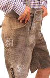 Traditional German Lederhosen Gray Slate-2