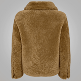 Womens B3 Flight Leather Bomber Aviator Jacket-4