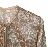 Womens Koral Laser Cut Long Leather Jacket-4