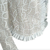 Womens White Laser Engraved Leather Jacket-5