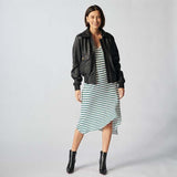 Zermatt Leather Bomber Jacket For Women-7