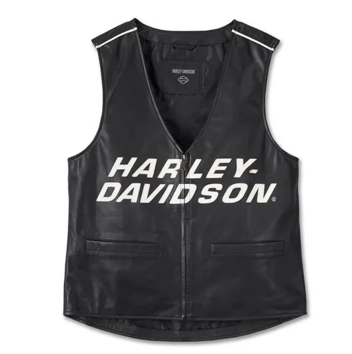 Harley Davidson Mens Factory Leather Vest
