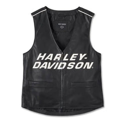 Harley Davidson Mens Factory Leather Vest