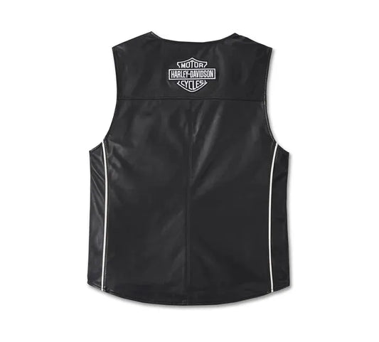 Harley Davidson Mens Factory Leather Vest