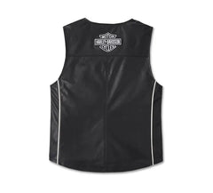 Harley Davidson Mens Factory Leather Vest