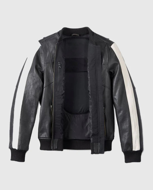 Harley Davidson Womens Piper Bomber Leather Jacket