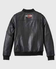 Harley Davidson Womens Piper Bomber Leather Jacket