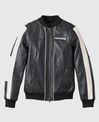 Harley Davidson Womens Piper Bomber Leather Jacket