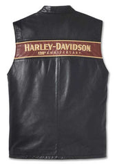 Harley Davidson 120th Anniversary Mens Leather Vest