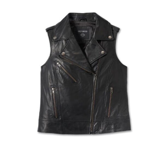 Harley Davidson Womens Eclipse Leather Vest