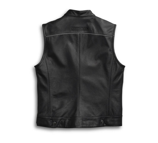 Harley Davidson Mens Foster Leather Vest