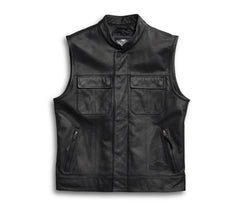 Harley Davidson Mens Foster Leather Vest