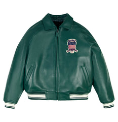 Womens Hunter Green Avirex Leather Jacket