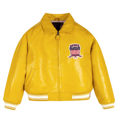 Womens Yellow Avirex Leather Jacket