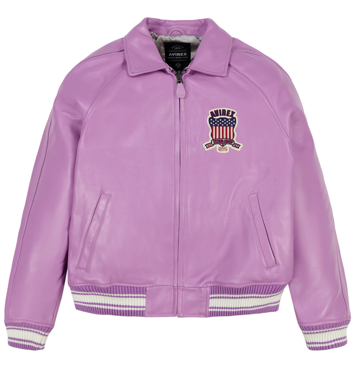 Womens Pink Avirex Leather Jacket