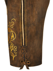 Bavarian-Lederhosen-Men-Obertauern-Brown-Embroidery