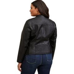 Collarless-Faux-Leather-Moto-Jacket-Back