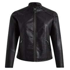 Collarless-Faux-Leather-Moto-Jacket