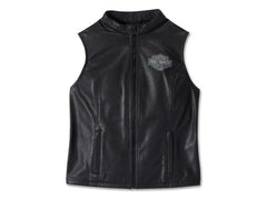 Harley Davidson Womens Factory Perforated Leather Vest