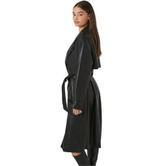 Faux-Leather-Trench-Coat-Womens-Left