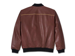 Mens Black Leather Harley Davidson Jacket