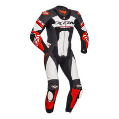 Ixon-Jackal-One-Piece-Leather-Race-Suit-Red-Front