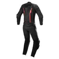 LeatherJacketGear-Stella-Missile-V2-1-Piece-Leather-Suit-Black-Diva-Pink-Slate-Back