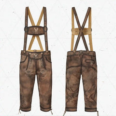 Lederhosen-Men-Kneebound-Antique-Waxed-Brown-Front-Back