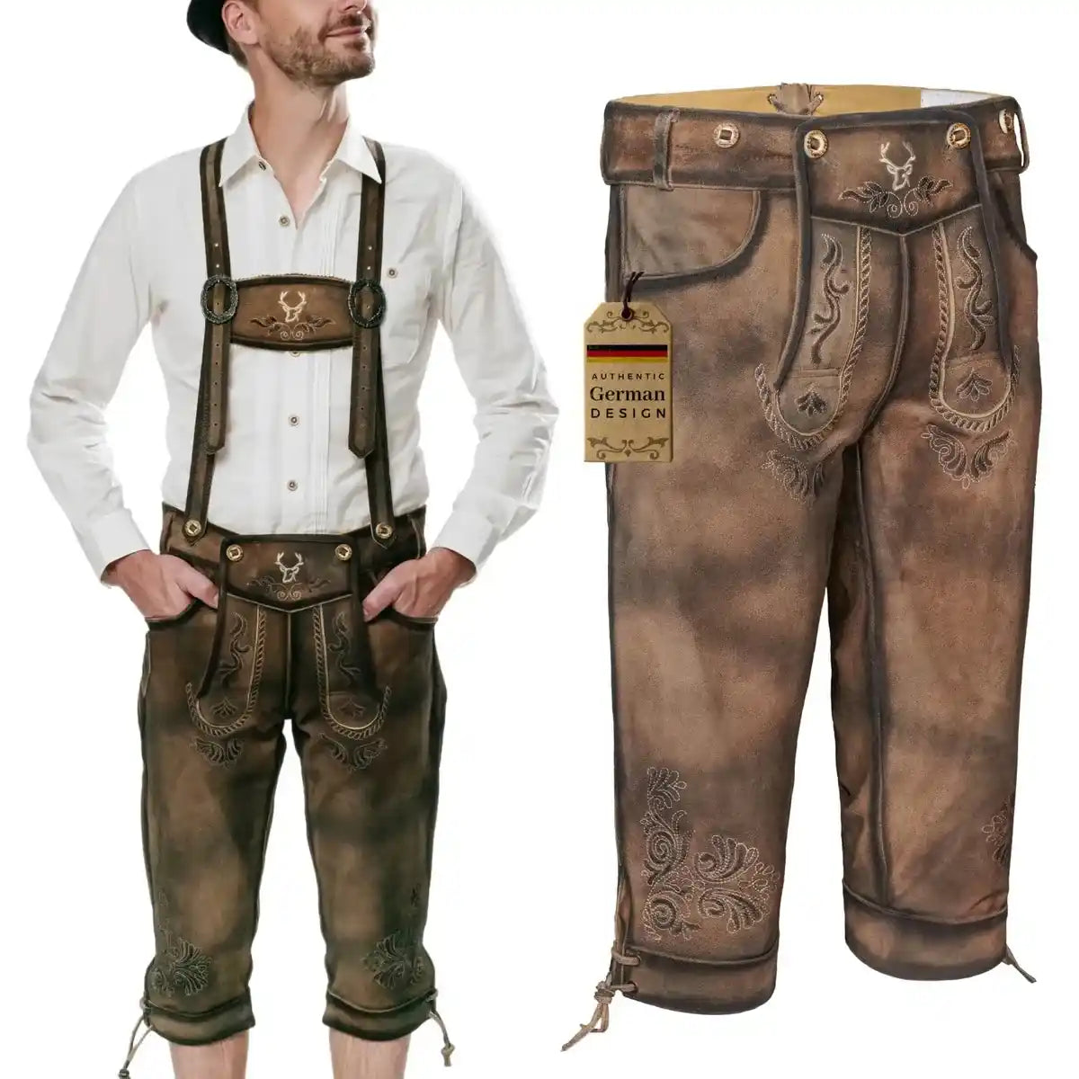Lederhosen-Men-Kneebound-Antique-Waxed-Brown-Model-Right