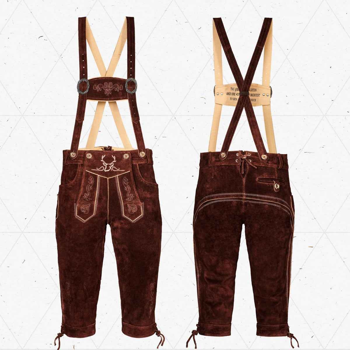 Lederhosen-Men-Kneebound-Dark-Brown-Front-Back
