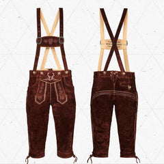 Lederhosen-Men-Kneebound-Dark-Brown-Front-Back