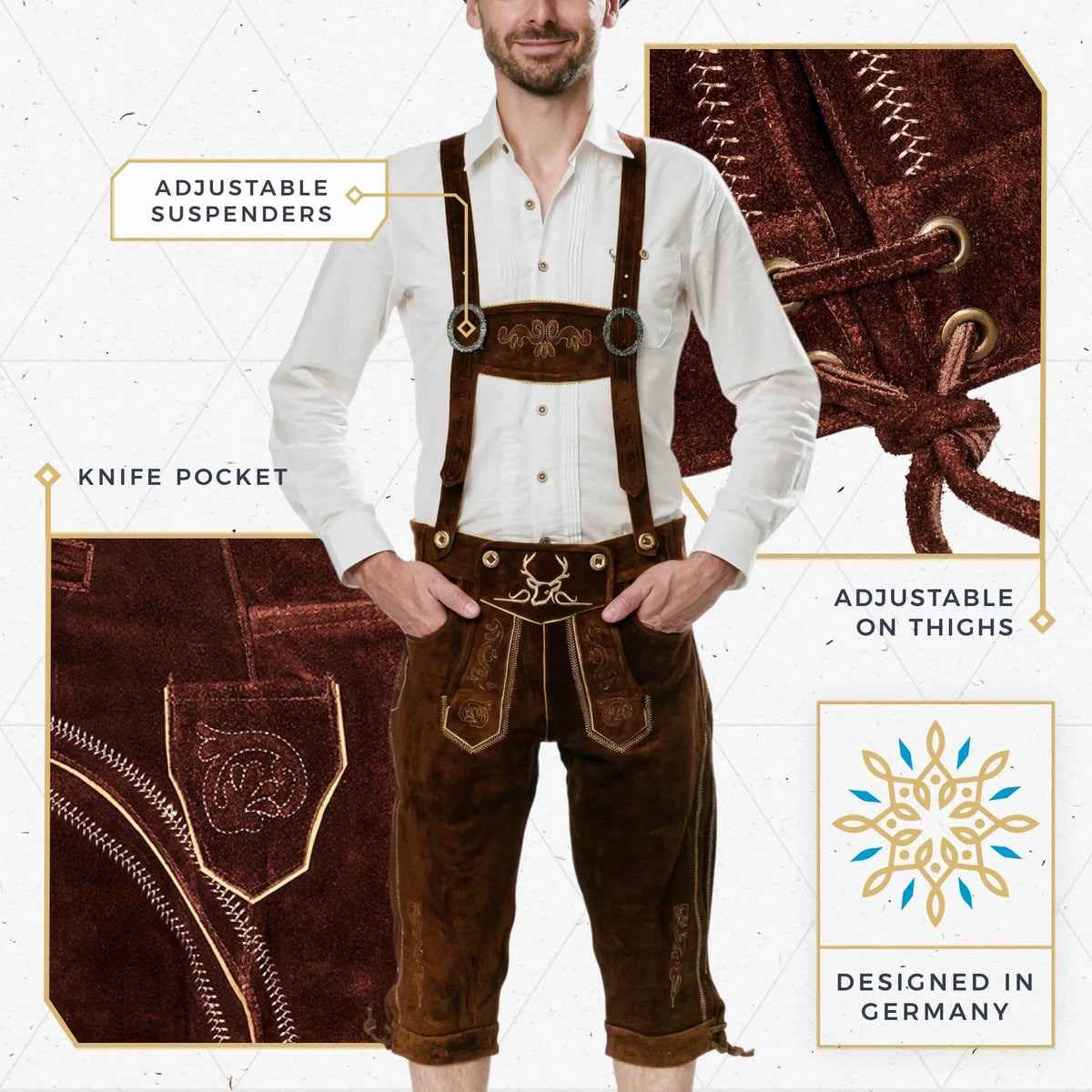 Lederhosen-Men-Kneebound-Dark-Brown-Front-Features