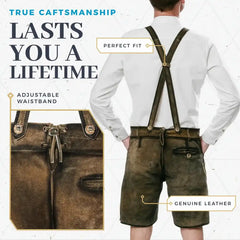 Lederhosen-Men-Short-Antique-Waxed-Brown-Back-Features