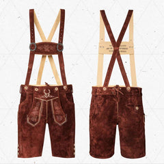Lederhosen-Men-Short-Dark-Brown-Front-Back