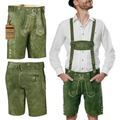 Lederhosen-Men-Short-Green-Model-Left