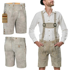 Lederhosen-Men-Short-White-model-front-left