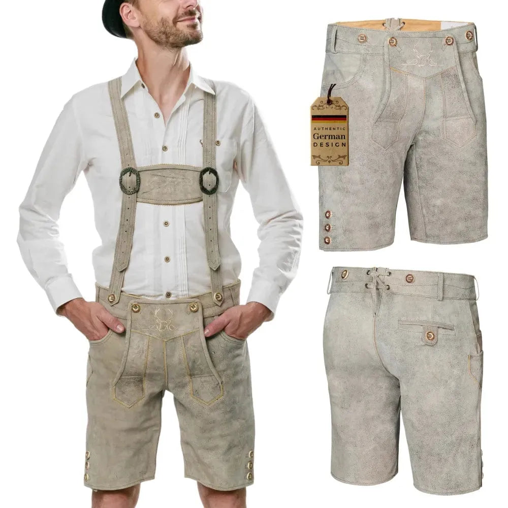 Lederhosen-Men-Short-White-model-right
