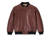 Mens Black Leather Harley Davidson Jacket