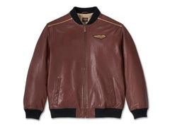 Mens Black Leather Harley Davidson Jacket