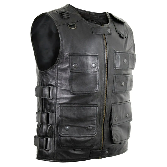 Mens-Black-Lightweight-Hunting-Vest
