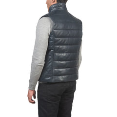 Mens-Blue-Leather-Puffer-Vest-Back