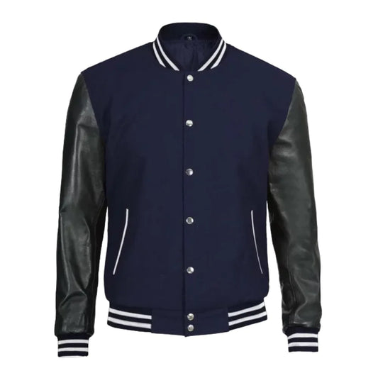 Mens-Navy-Blue-Varsity-Jacket-Front